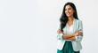 © PRASANNAPIX - Confident Young Indian Businesswoman Smiling with Arms Crossed