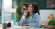 © ChasingMagic25/peopleimages.com - Home, thinking and woman with ideas, student and planning for assignment, school project and solution. Phd research, university and person with contemplation, problem solving and learning with memory