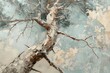 © Rawpixel.com - Oil painting of a close up on pale tree backgrounds drawing plant.