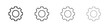 © Hunt - Gear icon outline symbol. Editable Stroke collection.