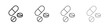 © Hunt - Medicine pills icon outline symbol. Editable Stroke collection.