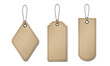 © A - Z - Kraft Paper Tags Set on White Background for Product Branding and Retail Design