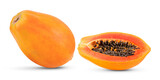 papaya isolated on transparent png (Image from camera)
