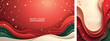 © Ftch. - Abstract background Christmas with waves. Christmas Abstract background for flyer, poster, social media template