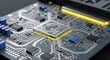 © Sukorto - Illuminated Central Processing Unit on Printed Circuit Board Macro Shot