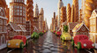 © Muhammad - Sweet escapism awaits with this whimsical gingerbread city, where fruit cars cruise down chocolate streets in a fantasy land built for dreamers
