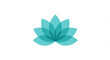© Airin - Stylized aqua lotus flower symbol for wellness and calm design