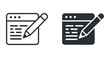 © mdsaikat - Blog post vector icon illustration article writing concept website content edit text message isolated communication professional high quality