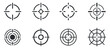 © mdsaikat - Set of various crosshairs aim target pointer symbol for shooter or navigation with clean composition and high quality vector graphic