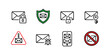 © AIcon Star - email icons set for security phishing malware mobile and protection