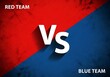 © skakter24 - A visually striking background depicts a competitive showdown between a red team and a blue team indicated by bold text and color blocking