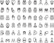 © Soyaeb - Versatile Set of Outline Vector Icons Depicting Key Concepts of Human Interaction, Community, Business Partnerships, and Social Relationships, Ideal for Digital Design
