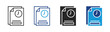 © Elzicon - Time Report icon set multiple style collection