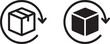 © vectorzking - Rotating arrow around box vector icon