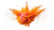 © William - Vibrant explosion of orange powder creates a dynamic and energetic effect