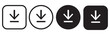 © BEN HDA - Set of download icon symbols vector