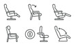 © Soliannikov Yevhenii - Recliner chair mechanism diagram: adjustment and position illustrations