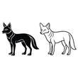 © NURUL - Fox Silhouette Minimal Black Vector