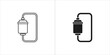 © KalamGraphicsBD - Water filter icon in outline and solid style