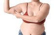 © Pixel-Shot - Overweight woman on white background
