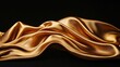 © Emongrapic - Luxury Gold Fabric on Black Background  Copy Space 3D Render background