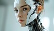 © PlanoDigitalArt - Futuristic android woman with a blend of human features and intricate robotic design