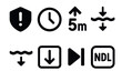 © Ophelia - Navigation and safety icons in simple bold style for easy understanding