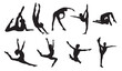 © Sauka - gymnastics silhouette vector