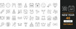 © MDRUHULAMIN - New year 40 editable line icons pack. Countdown, fireworks, champagne, celebration, party, balloons, clock, party hat, confetti, resolution, toast, gift and more icons.