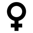 © Md - Gender Symbol female icon Silhouette vector on white background
