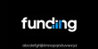 © Luis - Funding logo with blue bars in the middle of the word.