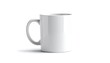 © siska - Minimalist White Mug on White Background for Mockup.