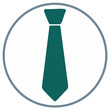 © ITyr - Formal Wear Necktie Icon in Circle for Business and Professional Concepts