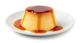 A delicious creme caramel dessert with caramel sauce