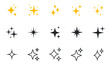 © TMvectorart - Shining stars icon set. Sparkle stars icons. Twinkle stars collection. Effect shine, glitter, twinkling and clean. Vector illustration.