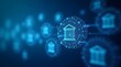 © Mirza Hakim - Secure online banking services with modern digital technology and financial data protection platform