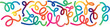 © craft_art - Rainbow curly line seamless border pattern with vivid swirls and loops, joyful colorful vector element for party decoration, packaging, and artistic festive graphic compositions