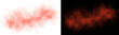 © siaminka - Realistic red smoke cloud with soft edges and transparent texture shown on white and black backgrounds for design use