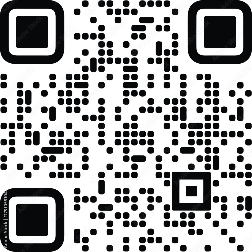 Black and White QR Code A Modern Digital Gateway for Information and ...
