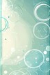 © Georgii - Abstract light blue and green background with white circular patterns and textured details