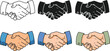 © Ayush - Handshake vector illustration for business agreement partnership deal and cooperation graphic resources