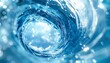 © birth7 - 青色渦水流が光を集める壁紙背景素材の情景で深い透明感ある幻想的構図が美しく広がる景色です明る光景です