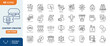 © Cetacons - Content creator line editable icon set. featuring icons of various media, content, podcast, blogger, live streaming, social network, and more. Editable stroke. Vector illustration