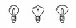 © Ahmd - Stock vector. Light bulb icons. Black bulb icon set. Bulb elements. Collection of Light bulb. Vector illustration.