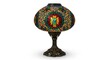 © hena - Vibrant mosaic lamp on a bronze base