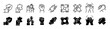 © Dear Lala - Hands icon set. Business and Teamwork symbol. Vector illustration.