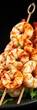 © Anawin - Deliciously seasoned grilled shrimp skewers, plump and juicy, perfect appetizer or light meal, seafood, culinary, restaurant, food photography, isolated, studio shot,  photography,  grilled