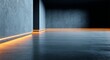 © Julia - The higher level is accessed by a series of orange steps that are illuminated with bright lights