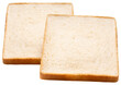 © MERCURY studio - A slice of white sandwich bread isolated on white background, Sliced white sandwich bread on White Background With clipping path, High resolution photography PNG File.