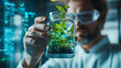© Alina Tymofieieva - Scientist examines innovative plant growth in laboratory using advanced technology to enhance agricultural research